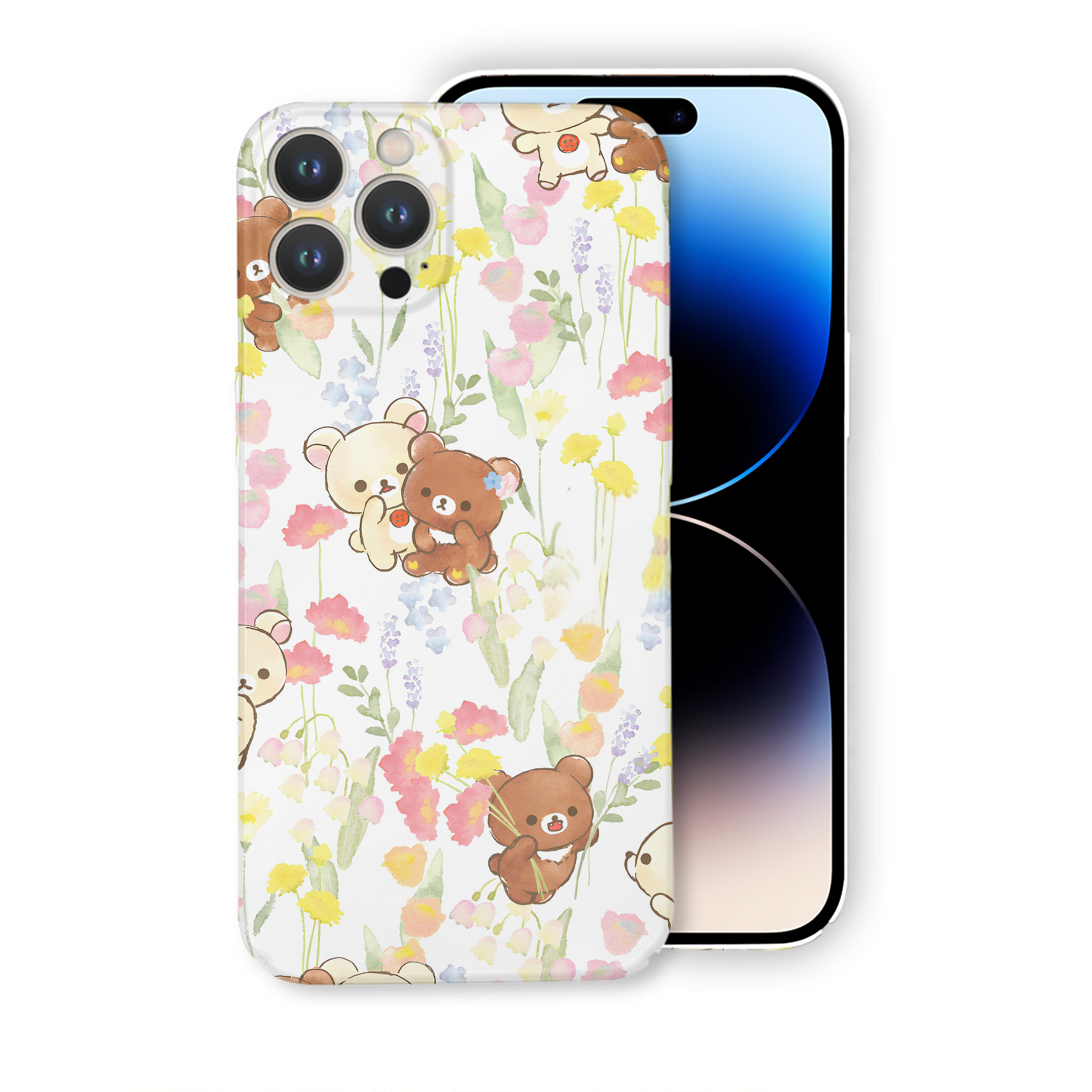 （画像用） リラックマ リラックマ キイロイトリ Rilakkuma Korilakkuma Kiiroitori 【iPhone 14シリーズ対応】ハードケース